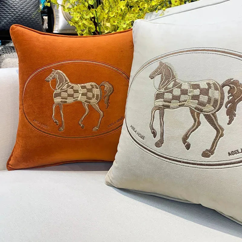 Fashion Simple Hot Stamping Embroidery Cushion Pillowcase - Bellarte Enchanté Fashion Simple Hot Stamping Embroidery Cushion Pillowcase